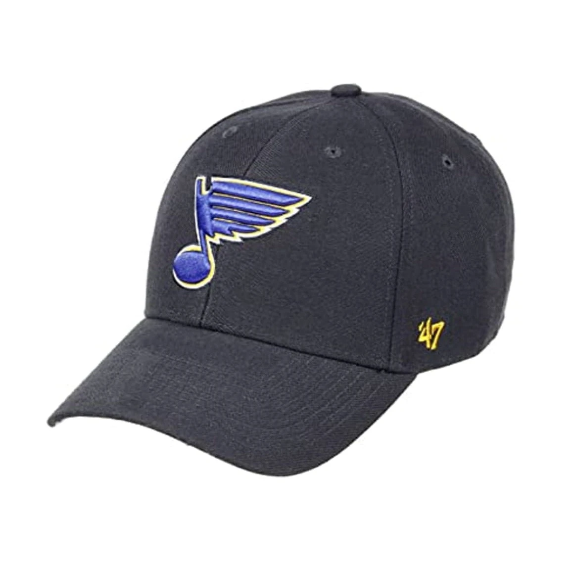 '47 BRAND St. Louis Blues 47 Brand NHL Clean Up Vintage Adjustable Hat - Black OSFM