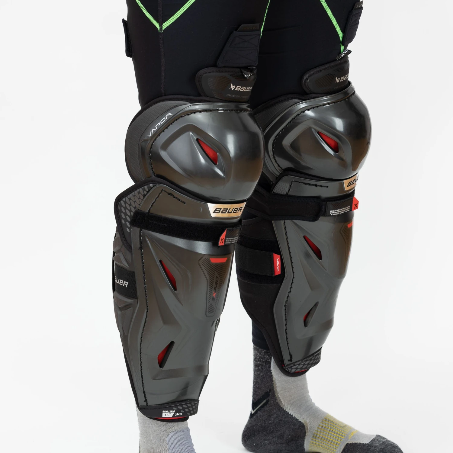 Bauer Vapor 3X Pro Senior Hockey Shin Guards - Image 4