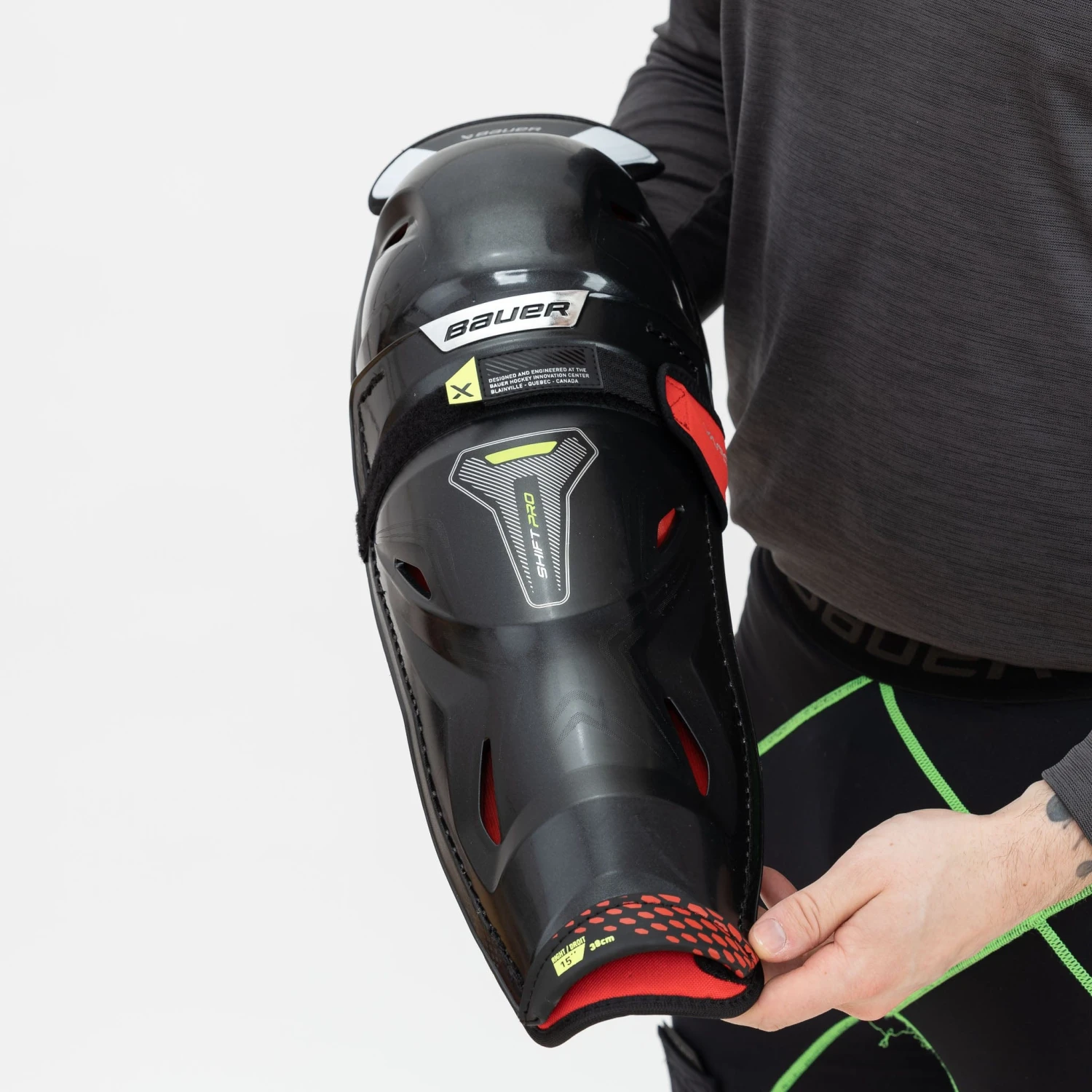 Bauer Vapor Shift Pro Junior Hockey Shin Guards - Image 9