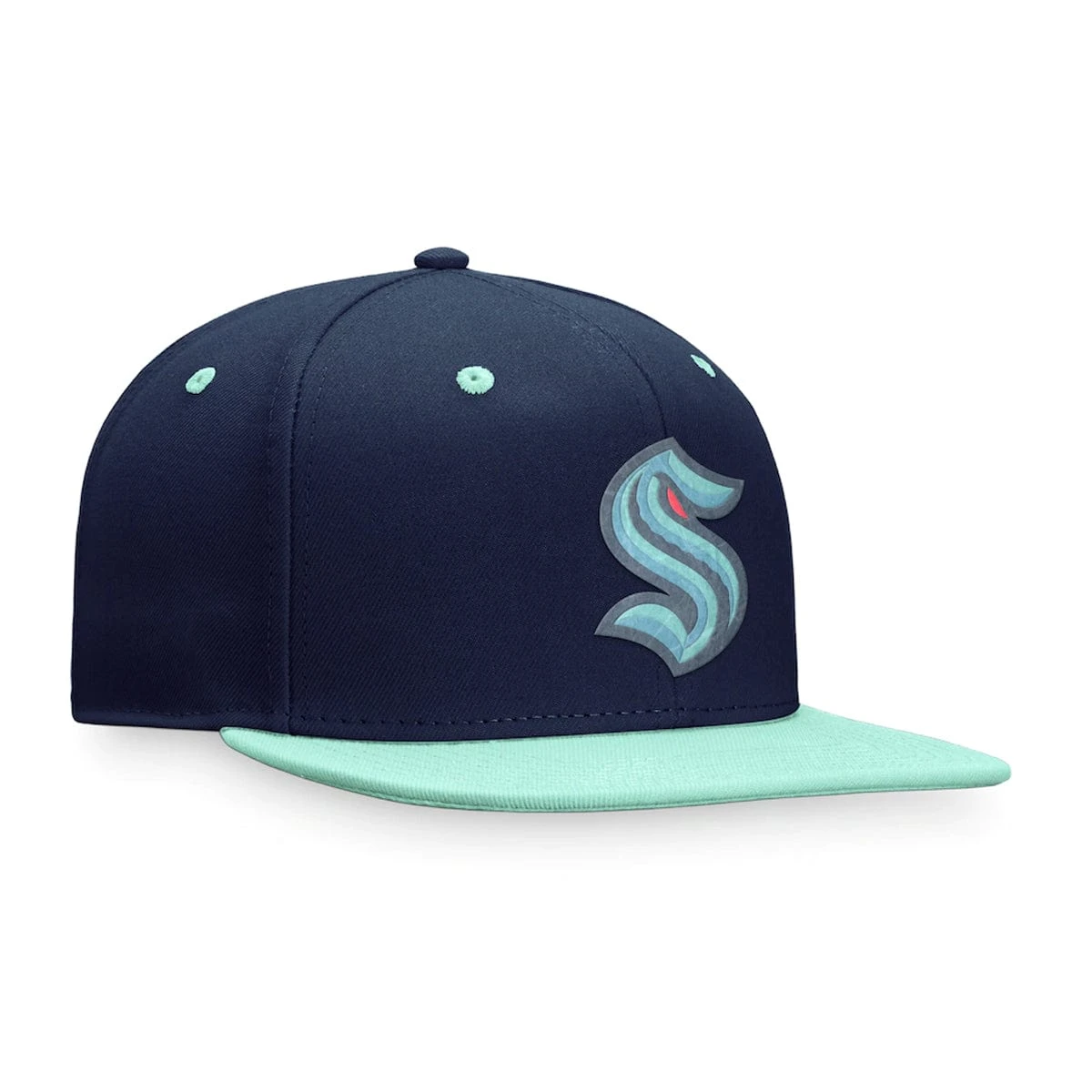 Seattle Kraken Fanatics Authentic Pro Draft Snapback Hat - Image 3