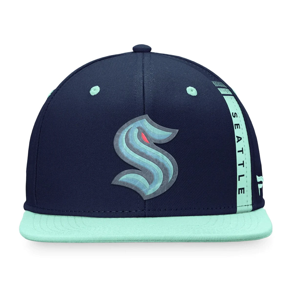 Seattle Kraken Fanatics Authentic Pro Draft Snapback Hat - Image 2