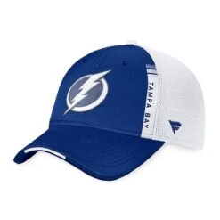 Tampa Bay Lightning Fanatics Authentic Pro Draft Structured Trucker Hat
