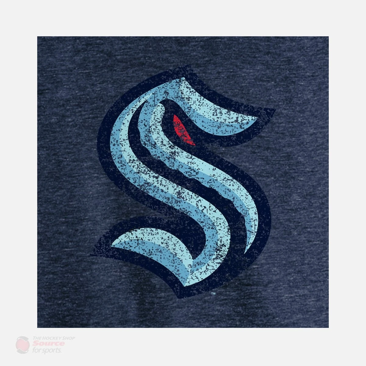 Seattle Kraken Fanatics Distressed Tri-Blend Mens Shirt - Image 3