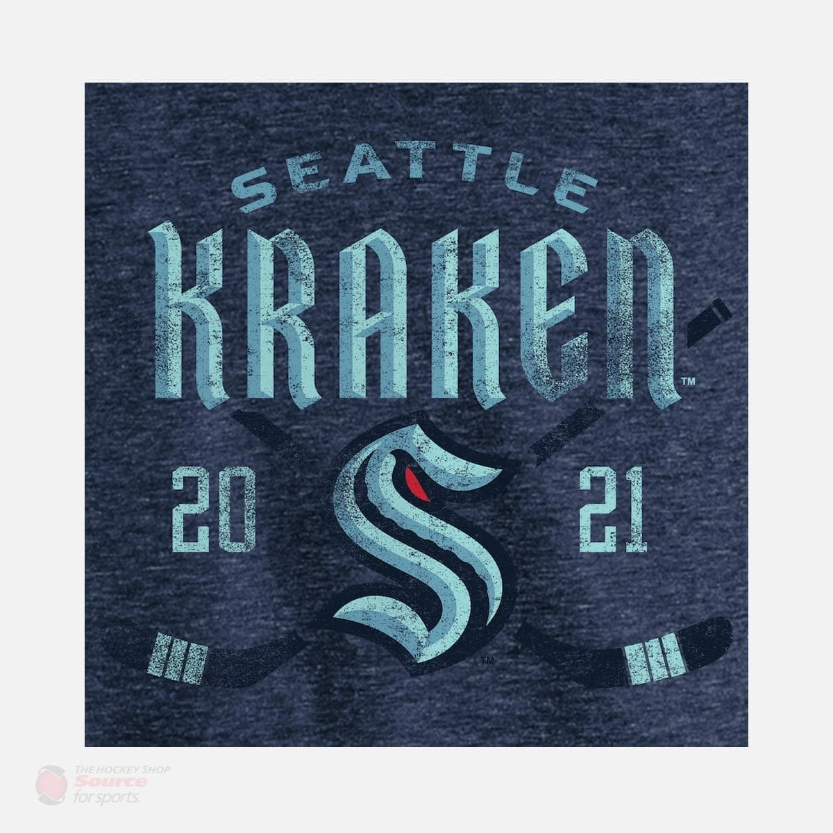 Seattle Kraken Fanatics Line Shift Tri-Blend Mens Shirt - Image 4