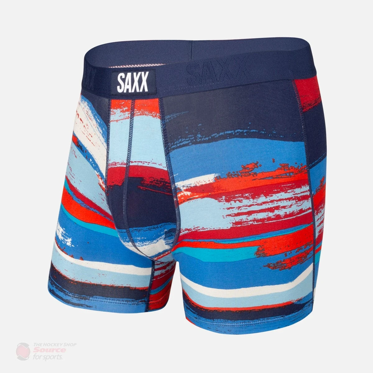Saxx Vibe Boxers - Blue Paint Can Stripe - Image 2