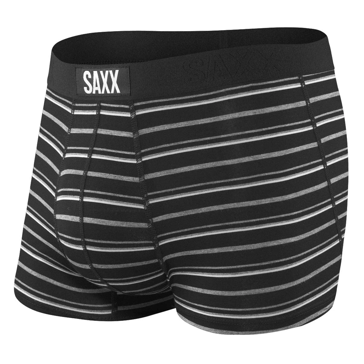 Saxx Vibe Boxers (Trunk Fit) - Black Coast Stripe