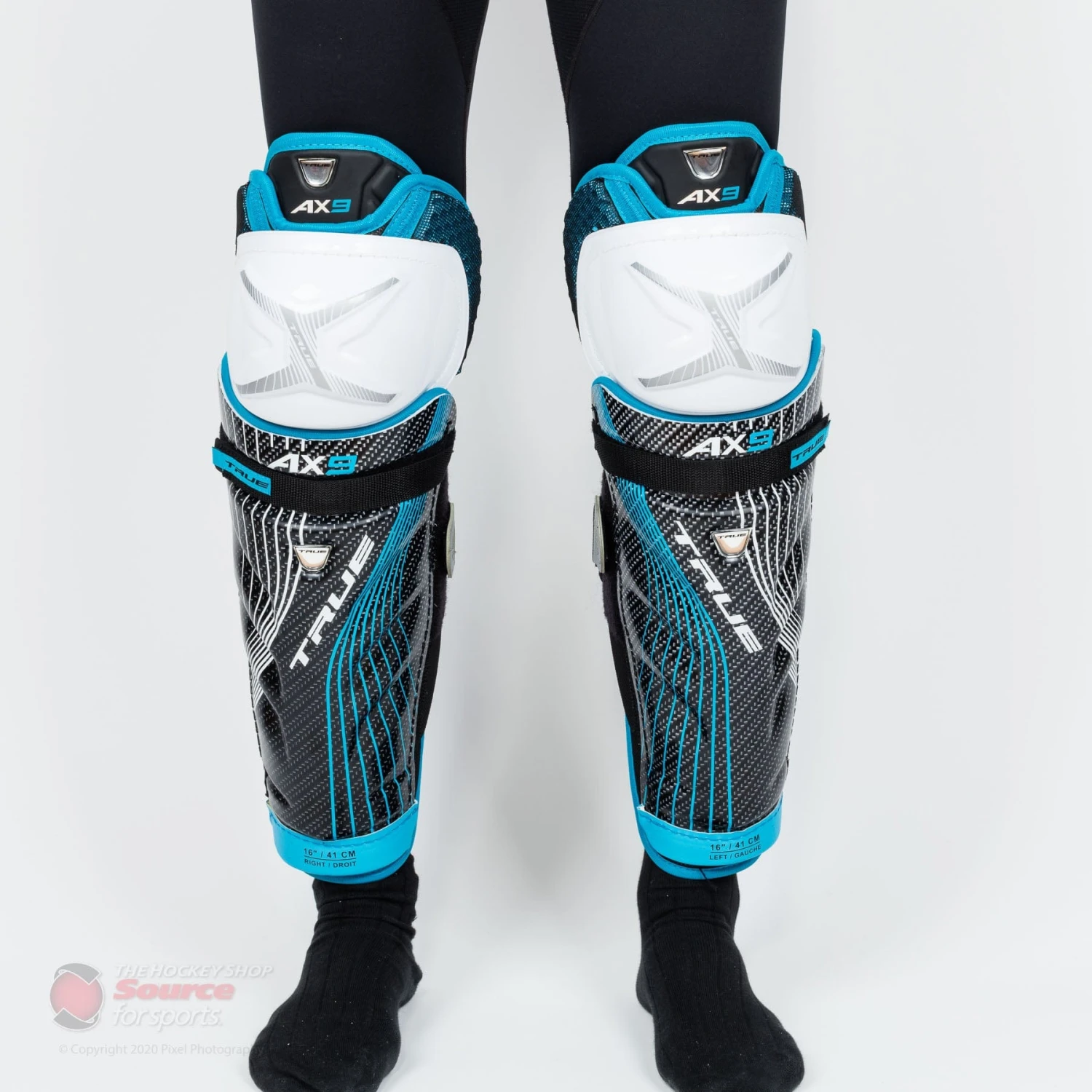 TRUE AX9 Senior Hockey Shin Guards - Image 2